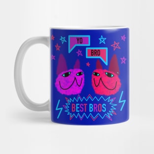 Fuzzy Cats Best Bros Mug